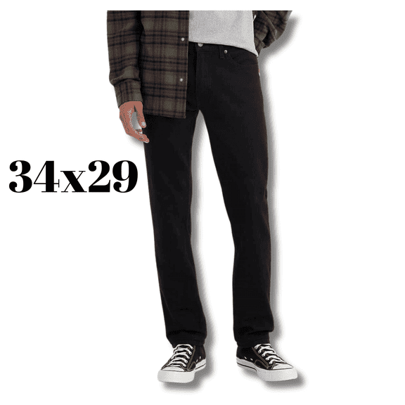 Levi's Men's 511 Slim Fit Stretch Jeans, Black Denim, Size 34x29