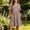 Dresses-323Brown, variant on Dresses for Women V-Neck Ruffle Sleeve Gingham Dress Casual A-Line Dress with Pockets Knee Length Flutter Sleeve Summer Picnic Vacation Daily Wear Blue XL