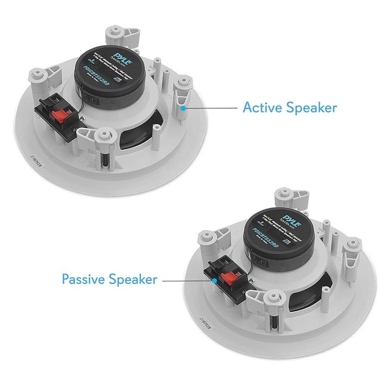 RecPro RV Flush Mount Speakers | Set Of 2 In-Wall In-Ceiling 4" Speakers For Motorhomes & Trailers