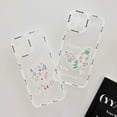 thumbnail image 4 of Cute Floral Flower Phone Case for iPhone 12 Pro MAX 6.7 inches,Elegant Flower Shockproof Camera Protective Clear Phone Cover for Women Soft Silicone Cute Wildflower Transparent Bumper (Green), 4 of 6