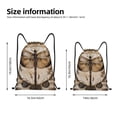 thumbnail image 2 of Balery Vintage Dragonfly Artwork Pattern Drawstring Backpack Bag Sport Gym Sackpack Cinch Bags Pattern Drawstring Backpack Bag Sport Gym Sackpack Cinch Bags -Medium, 2 of 6