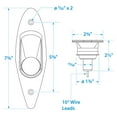 thumbnail image 4 of Seachoice Corrosion-Resistant Stainless Steel Side Light, Boat Navigation, Flush Mount, 4 of 4
