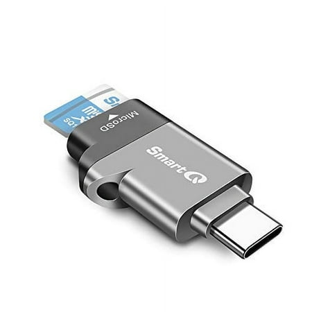Image of C356 USB-C MicroSD Card Reader with USB 3.0 Super Speed Technology Supports MicroSDXC MicroSDHC and MicroSD for Window Mac OS X and Andriod (Midnight Grey)