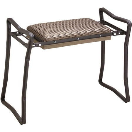 Flexrake CLA103 Steel Wicker Classic Garden Kneeler & (Best Garden Kneeler Bench)