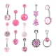 thumbnail image 5 of 12 Uds. Anillos Para Ombligo, Barra Para Ombligo Rosa, Piercing Para Ombligo Moderno, 5 of 8