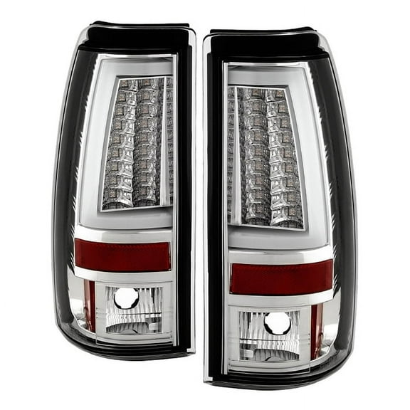 Spyder Auto LED Tail Lights Chrome Version 2 for Chevrolet Silverado 1500 2500 2003-2007, 1 Pack