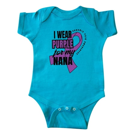 

Inktastic Chronic Pain I Wear Purple For My Nana Gift Baby Boy or Baby Girl Bodysuit