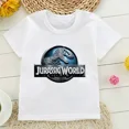 thumbnail image 5 of Camiseta de Jurassic Park para niños, ropa de dinosaurios para niños y niñas, camisetas de algodón, camisetas de verano, 5 of 5