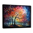 thumbnail image 2 of Designart "Dawn Graffiti On Oak" Tree Oak Floater Framed Wall Art Living Room, 2 of 5