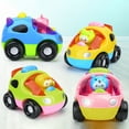 thumbnail image 3 of Enfants Dessin Animé Bébé Voiture Ensemble Modèle Drop Résistant Jouet Inertiel Véhicule Coulissant, 3 of 4