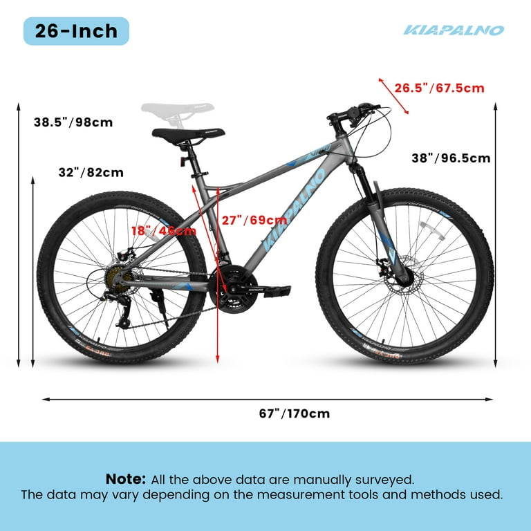 Free Shipping! Aukfa 26 Inch Mountain Bike 21 Speed Dual Disc