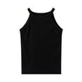 thumbnail image 4 of Gubotare Little Girls Undershirts Girls Dance Tank Tops Racerback Crop Tank Tops Sleeveless Top for Gymnastics and Dancewear (Black,18-24 Months), 4 of 4