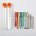 thumbnail image 3 of 32Pcs 4 Size Aluminum Knitting Needles Set Multicolour Sewing Needles Kit Large Big Eyes Crochet Metal Blunt Yarn Darning Embroidery Needle for Hand Sewing Making Weaving Stringing Supply colorful, 3 of 5