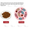thumbnail image 3 of Dog Puzzle Slow Feeder Toy, Puppy Snack Dispensing Interactive Training Improve IQ Educational Toy (Pink), 3 of 4