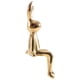 thumbnail image 3 of Rabbit Statues Ceramic Crafts Creative Shiny Modern Nordic Gold, 3 of 5