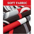 thumbnail image 3 of Red and Black Throw Pillow Covers 18x18 Inches Set of 4 Decor Decorative Throw Pillow Cover Abstract Modern Geometric Square Cushion Cases for Sofa Bed Couch, 3 of 6