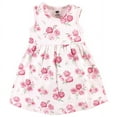 thumbnail image 4 of Hudson Baby Infant Girl Cotton Dress and Cardigan Set, Blush Rose, 0-3 Months, 4 of 5