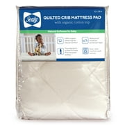 Sealy Waterproof Mattress Pad with Organic Cotton Top, Crib / Toddler Bed, 52" L x 28" W, .03 lb.