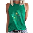 thumbnail image 2 of QUNYINEY Casual Womens Tank Top Floral Crewneck Muscle Sleeveless Shirts Summer Loose Tank Tops, 2 of 4