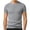 #0224-Gray, variant on Men Summer Short Sleeve Knit T Shirt Crew Neck Hollow Out Striped Pattern Breathable Slim Fit Top for Casual Wear