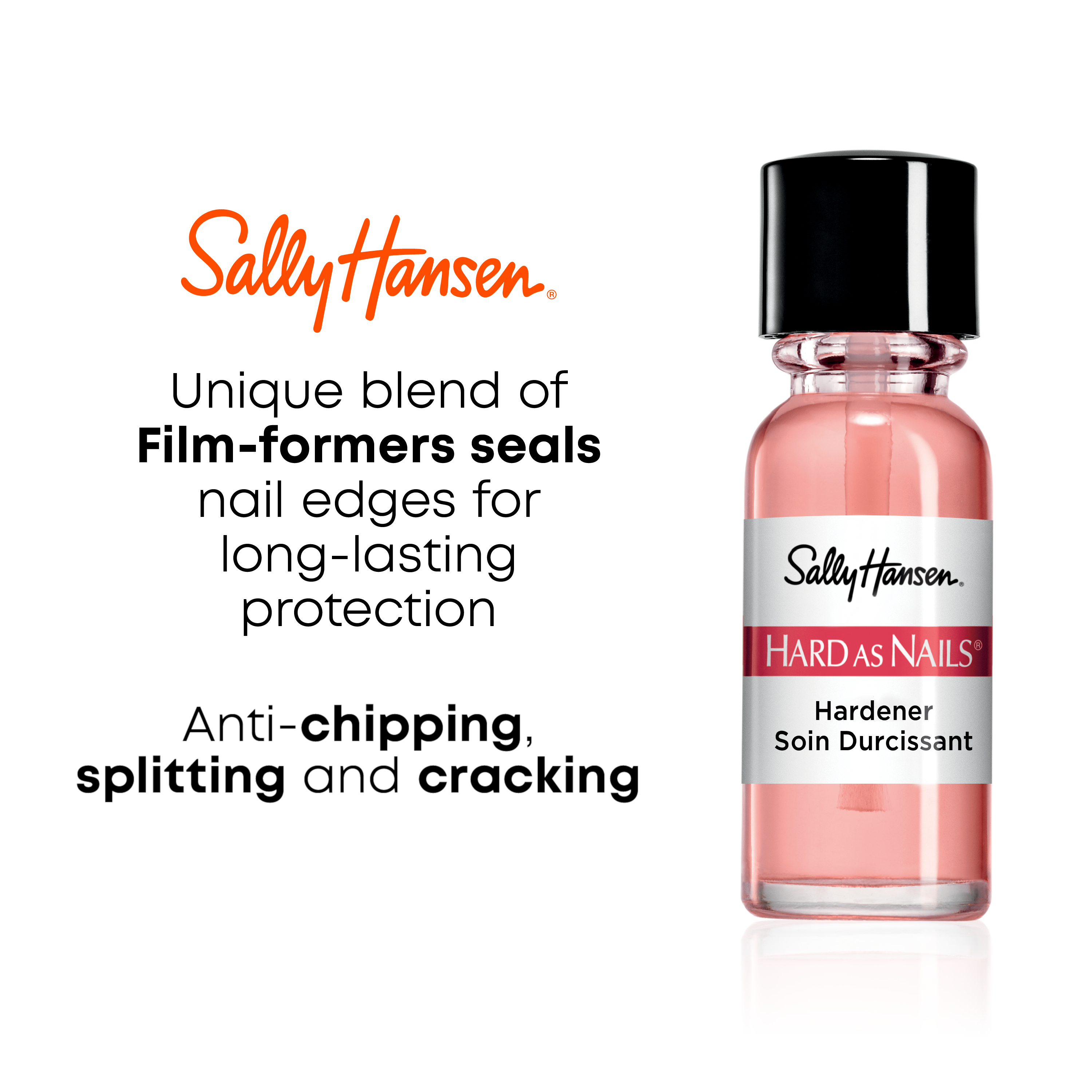 Sally Hansen Hard as Nails® Natural Tint, Nail Strengthener, 0.45 fl oz, Nail Hardener - image 4 of 5