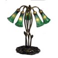thumbnail image 4 of Meyda Tiffany 16545 Stained Glass / Tiffany Table Lamp From The Lilies Collection - White, 4 of 7