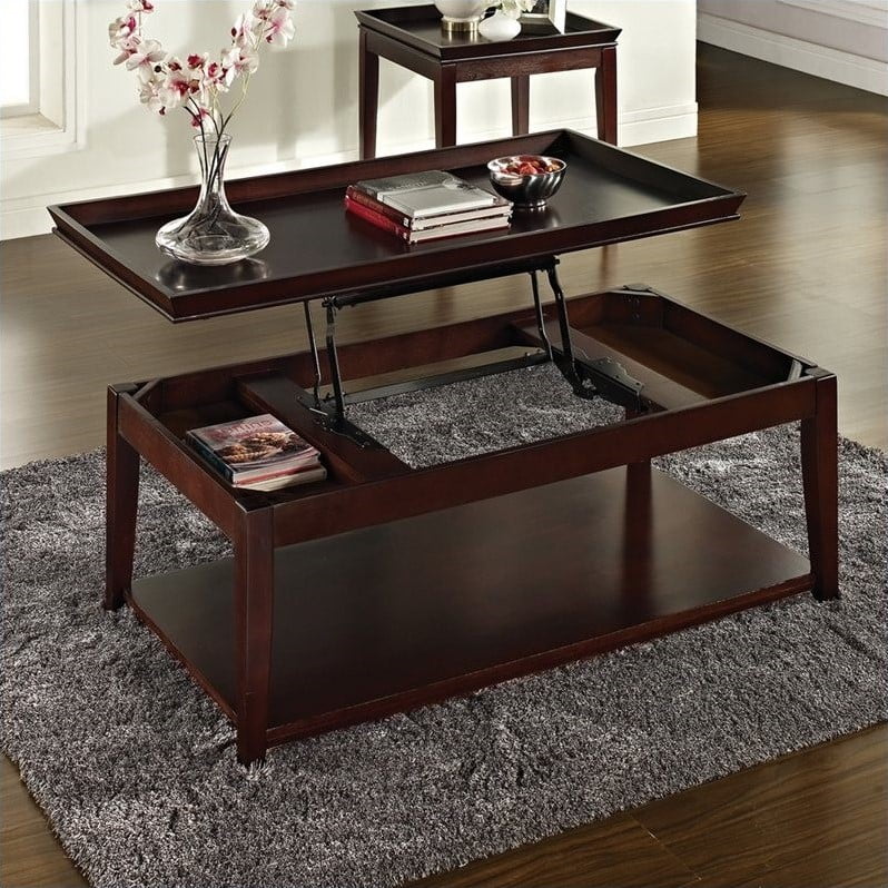 Clemson Lift Top Cocktail Table W Casters Walmart Com Walmart Com