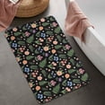 thumbnail image 2 of Pioneer Flower Floral Print Pattern Bathroom Rugs Mat, Non Slip Microfiber Bathroom Rug with Rubber Backing, Soft Mats for Bathroom Floor Tub Shower, 20"x32", 2 of 5