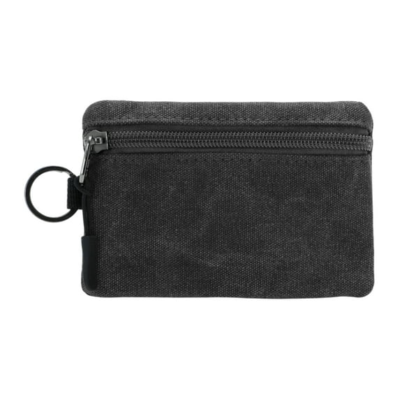 Unique Bargains 1 Pc Coin Purse Wallet Rectangular Lanyard Coin Purse Pouch Black