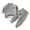 0-Grey3107, variant on WOYY Boys Thermal Underwear Sleepwear Long Sleeve Top High Waisted Pants Outfits Base Layer Children's Clothes Sets, Sizes 3M-4T