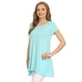 thumbnail image 2 of Women's Casual Solid Color Blouse Tunic Top Shirt, 2 of 4