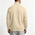 thumbnail image 4 of Horkkom Zip Up Jacket Solid Color Mock Neck Winter Outfits Sweatshirt Casual Stylish Sweatshirt L, 4 of 6