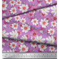 thumbnail image 2 of Soimoi Polyester Crepe Fabric Cosmos Floral Print Fabric by The Yard 52 Inch Wide, 2 of 3