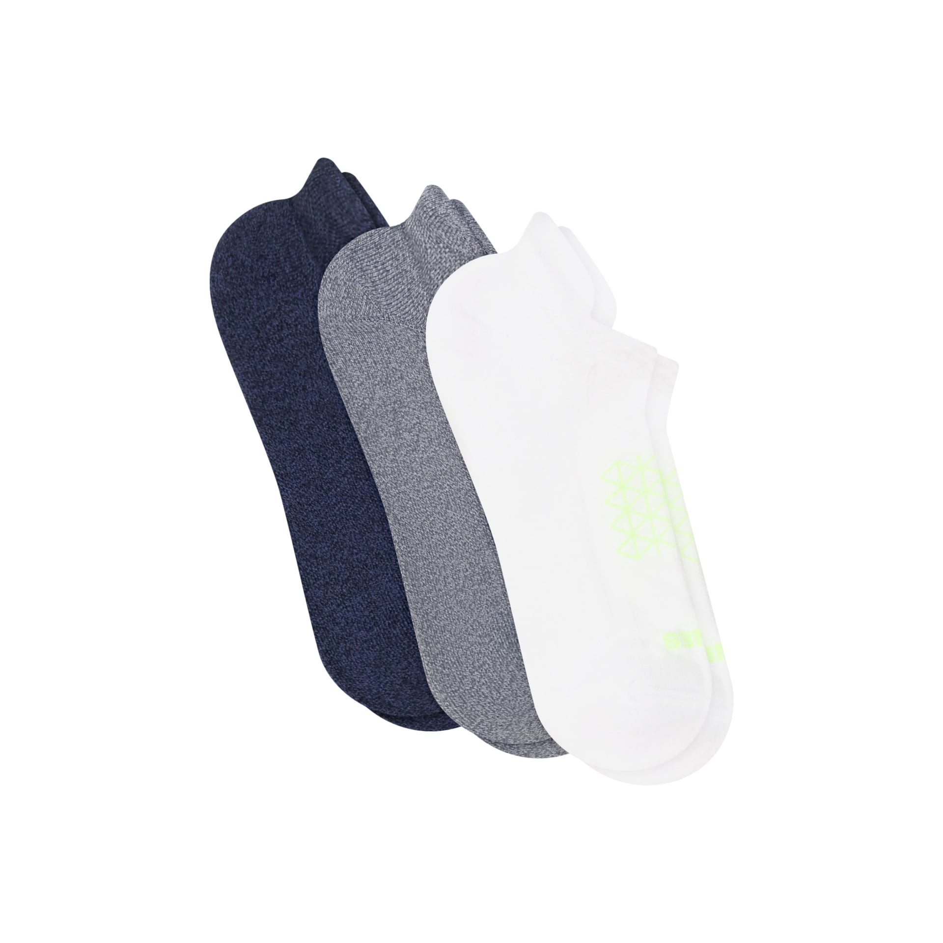 Hanes Mens Heel Shield Socks, Cushioned, Absolute Comfort, 3-Pack, Size 6-12, White