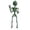 B004- Green, variant on Skeleton Halloween Decor, Orange Hanging Pumpkin Skeleton Decoration, for Halloween Lawn, Window, Porch, Indoor Party, Haunted Mansion, Trunk Or Treat Setup, Adds Creepy Festive