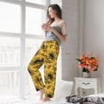 thumbnail image 5 of Salouo Autumn Sunflower Print Women's Pajama Pants Casual Loose Sweatpants PJs Flowy Pants Drawstring Palazzo for Women Wide Leg Pants Lounge Pajama -Small, 5 of 8