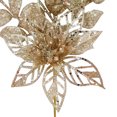 thumbnail image 4 of Holiday Time Pick De Feuilles Dorées Et Poinsettia 17", 4 of 4