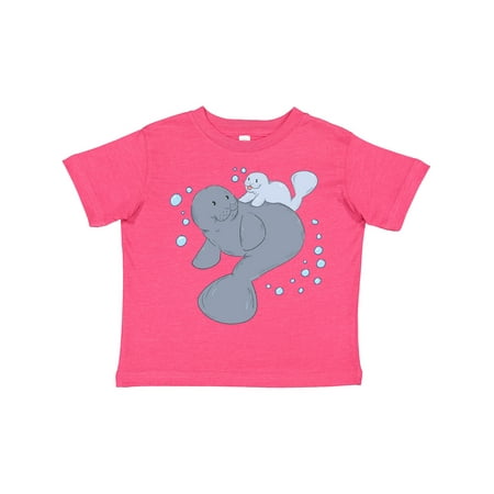 

Inktastic Cute Manatees with Bubbles Gift Toddler Boy or Toddler Girl T-Shirt
