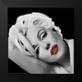 thumbnail image 2 of Michaels, Jerry 15x15 Black Modern Framed Museum Art Print Titled - Marilyns Lips, 2 of 5