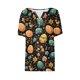 thumbnail image 5 of Blusas de Verano de las Mujeres Casual Gradiente Manga Corta V-Cuello Superior, Ligera Imitación de Tela de Estante para la Primavera Y el Verano Diario Y de Fiesta, 5 of 5