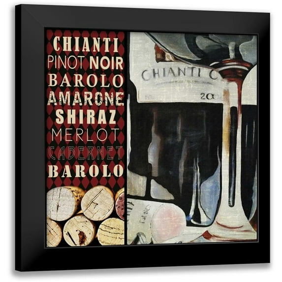 Wolk, Lisa 20x20 Black Modern Framed Museum Art Print Titled - Chianti