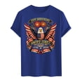 thumbnail image 7 of mgoYE 250 Anniversary USA Tshirt 1776-2026 Tee Vintage Distressed American Flag Short Sleeve Shirt Shirt Men(Blue,L), 7 of 7