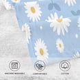 thumbnail image 4 of GZHJMY Daisy Pattern Hand Towels Set of 2, Highly Absorbent Soft Washcloth Face Towels Bathroom Decorative Towel for Beach Gym Spa Shower, 16x28In, 4 of 7