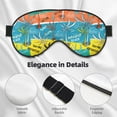 thumbnail image 4 of PAYOHTO Cool Slogan Hawaii Soft Sleep Mask Comfort Pure Silk Eye Cover for Travel Office Camping, 4 of 7