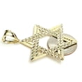 thumbnail image 6 of 10k yellow gold star of David Jewish Israel charm pendant religious jewelry 5.3g, 6 of 12