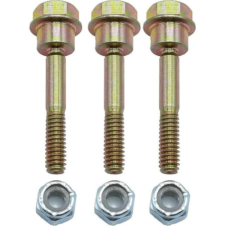 

YOIASUGH 580790401 588077502 Shear Bolts & Nuts Kit for Husq-Varna 2 Stage Snow Blowers 539976978 595086601/ 570XP 575XP 576XP (Set of 3)