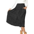 thumbnail image 3 of Fantaslook Midi Pleated Skirts for Women Polka Dot Swing High Waist Maxi Skirt with Pockets Dresses, 3 of 9