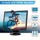 thumbnail image 2 of Monitor LCD Eyoyo de 14 pulgadas 1024x768 HDMI/VGA/AV/BNC con altavoz, 2 of 8