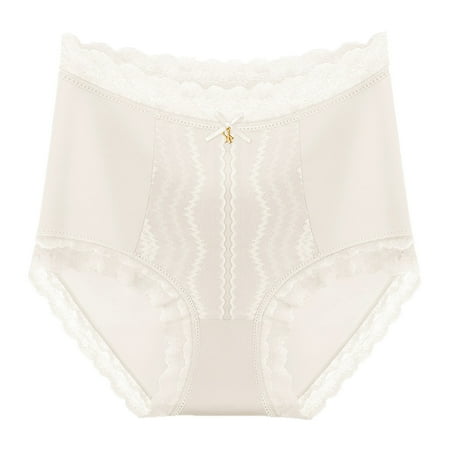 

adviicd Panties For Women Women s Cotton Underwear High Waisted No Muffin Top Full Briefs Soft Stretch Breathable Ladies Panties for Womens White Medium