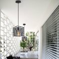 thumbnail image 2 of Industrial Pendant Light Fixtures, Black Industrial Semi Flush Mount Ceiling Light for Living Room, Kitchen, 2 of 5